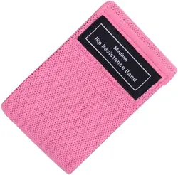 Enhanced Fabric Resistance Exercise Bands for Legs and Glute Workouts - Ideal for Beginners in Yoga and Fitness (Pink)