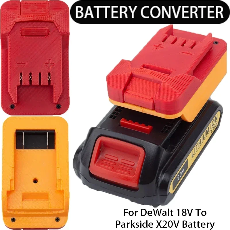 

Battery Adapter for DeWalt 18/20V MAX Li-ion Battery to Lidl Parkside X20V Li-Ion Tool Battery Converter Power Tool Accessories