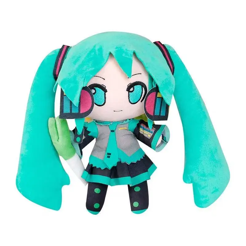 Kawaii Plush Anime Doll – Cute Stuffed Toy with Pendant and Brooch