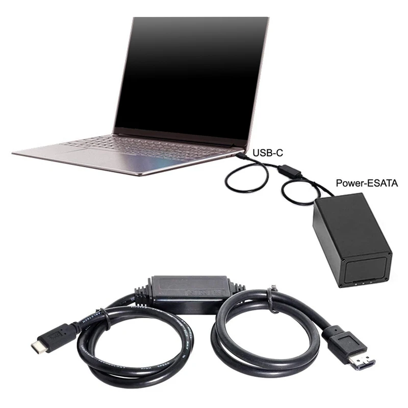 ESATA-USB C 케이블, USB C 타입 수 호스트, ESATA Esatap HDD 케이블, 노트북 PC용