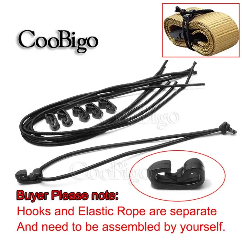 Elastic Rope Cord Bungee Ties Plastic Hook Buckle Outdoor External Strapping Tatical Molle Backpack Bag Parts metal buckle bag buckle plastic side release buckle metal bag buckle snap hook side release buckle plastic adjust buckles metal strap slider plastic adjustment buckles metal webbing slider 10pcs
