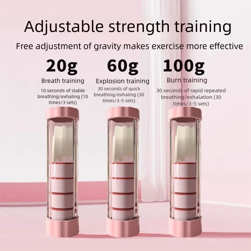 Breathing Dumbbell Trainer Abdominal Muscle Trainer Breathing Vital Capacity Pelvic Floor Muscle Exercise Facial Trainer