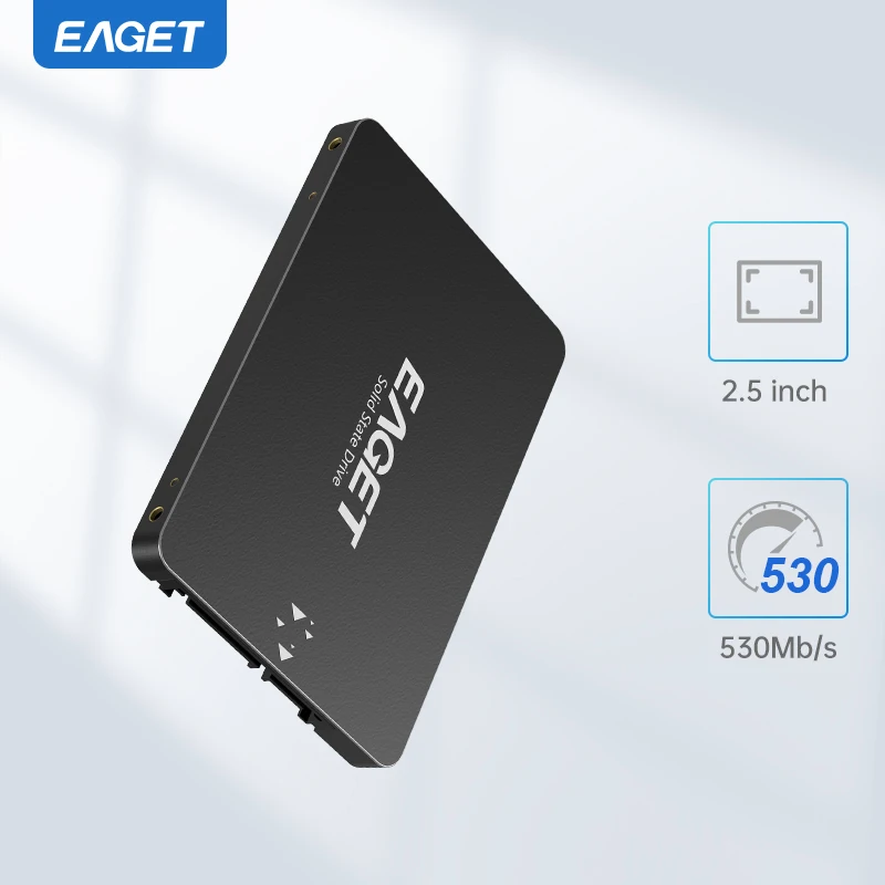 EAGET 2.5インチSSD 480GB 4個セット EAGET SATA III SSD 2.5” Internal Solid State Drive - S205, 120GB