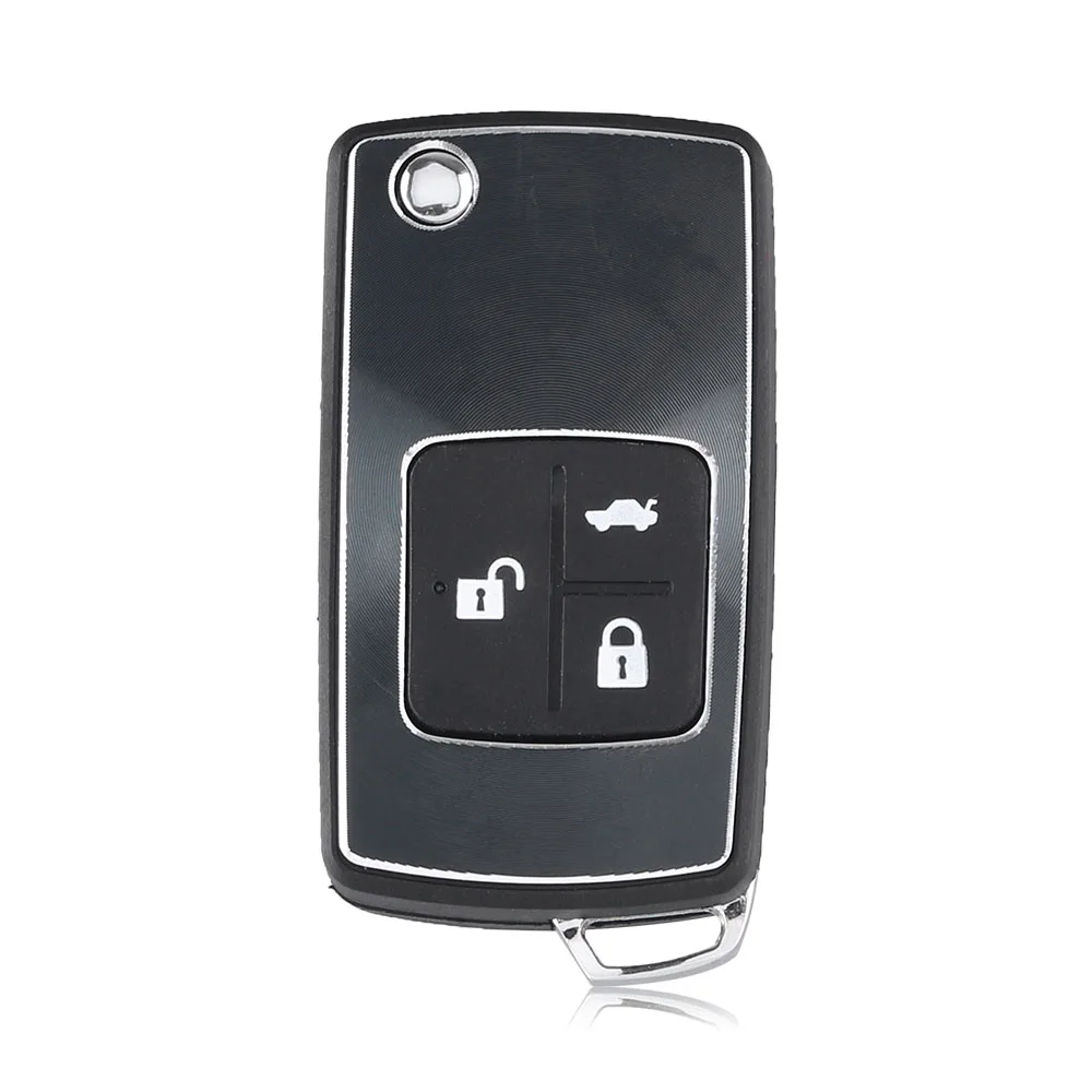 KEYYOU 3 Buttons Modified Flip Remote Key Shell Case For Buick Excelle HRV For Chevrolet Optra Fob Key Cover (After 2005 year) key case car key shell key shell