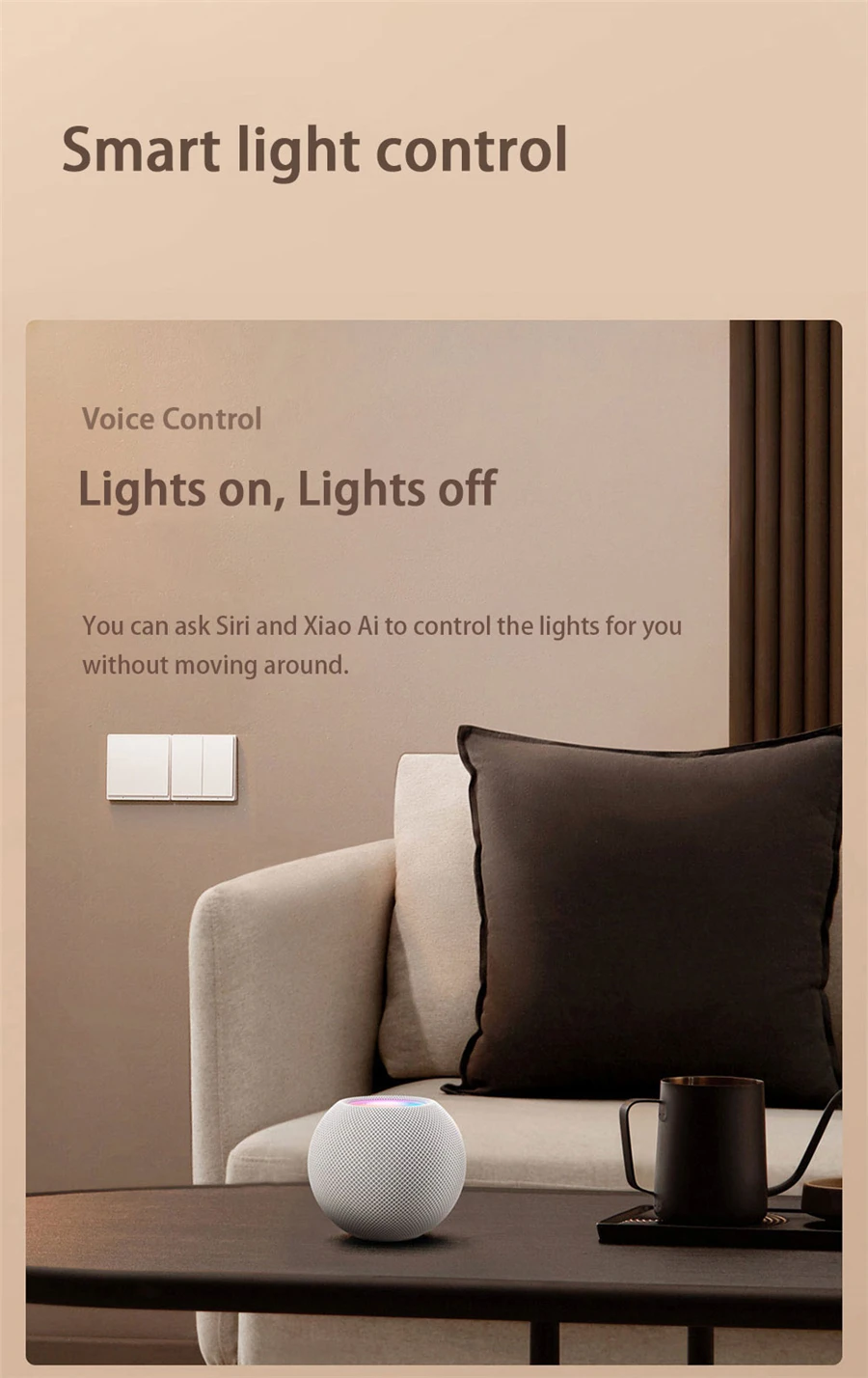 Original Wall Switch E1 Version Smart Wireless Key Zigbee 3.0 Light Switch Wire