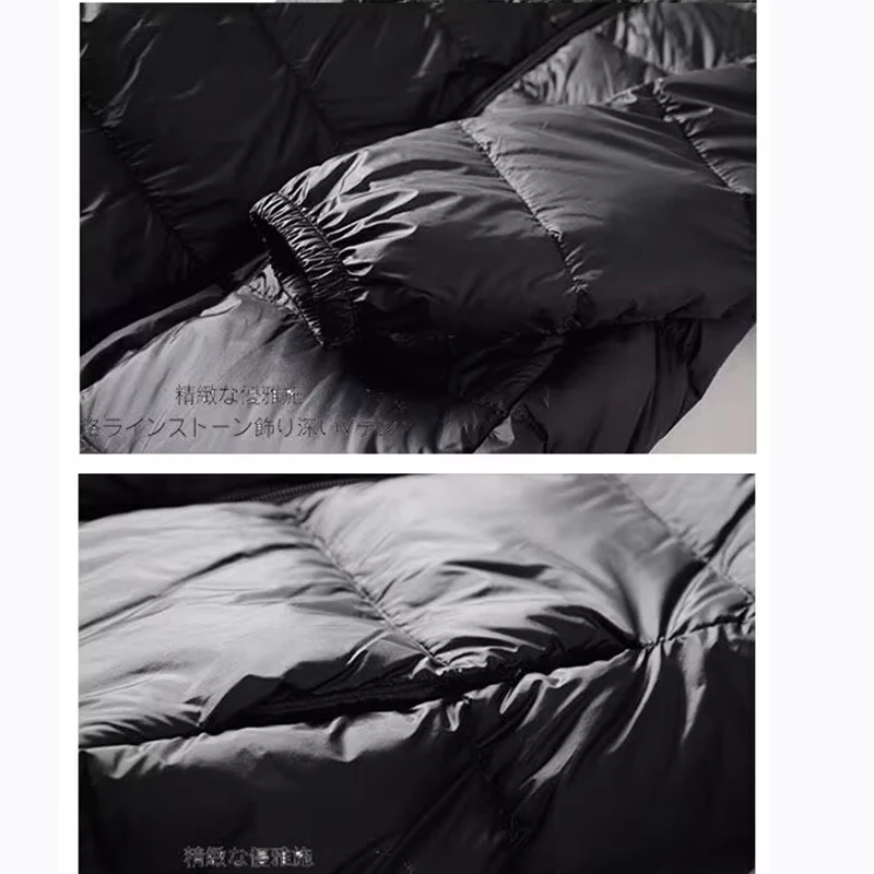 Plus Size Duck Down Jackets Autumn Winter Ultralight Hooded Women 90% Down Coat Portable Long Parkas Padded Puffer Overcoat 6XL