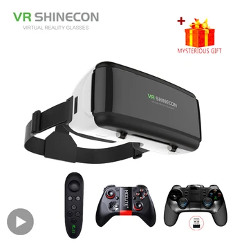 Occhiali per realtà virtuale Shinecon VR 3D, lenti Viar, visore, dispositivo a forma di casco per smartphone, cellulare, bambini.