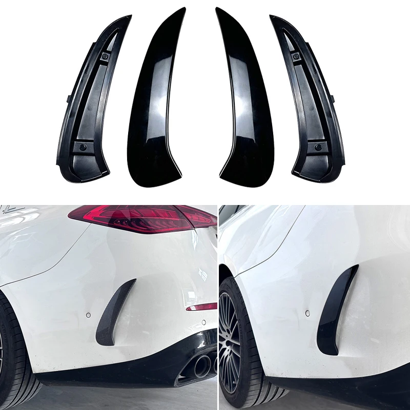 

Carbon Fiber Car Rear Bumper Spoiler Side Canard Air Vent For Mercedes-Benz C Class W206 Sedan S206 Wagon C260 C43 C63 AMG 2022+