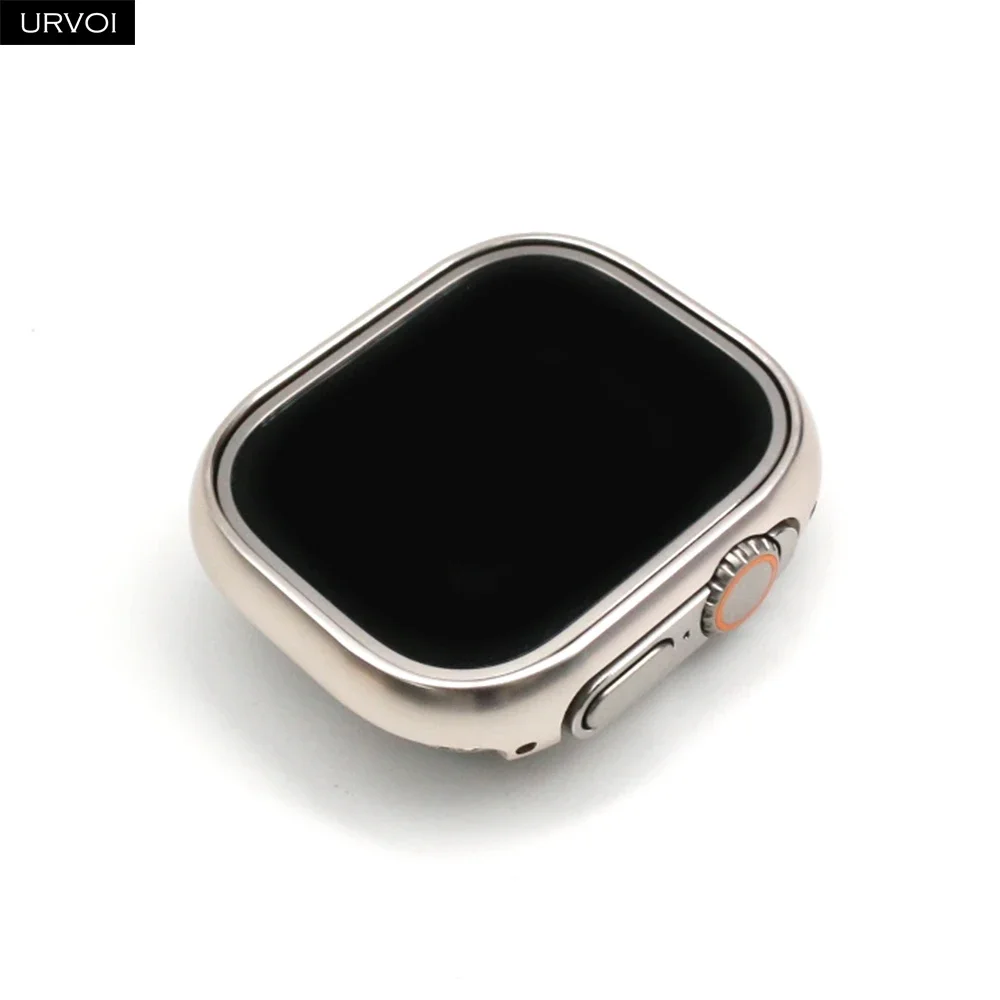 URVOI Shiny Metal Frame Case - Sleek Aluminum Alloy Bumper