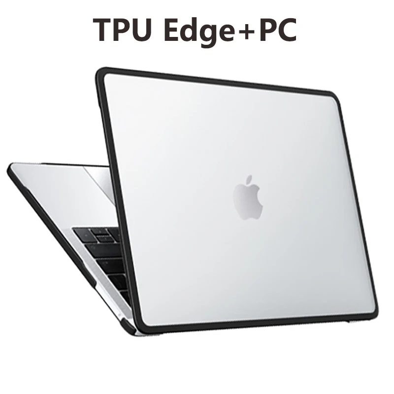 Custodia Trasparente Tpu Edge + Pc Per Apple Macbook Air M2 13.6 A2681 2022 Cover Per Macbook M1 Pro 13 14 16 A2485 A2337 A2338 Funda