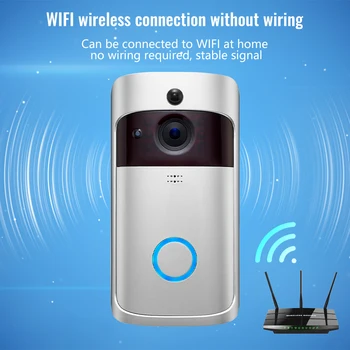 Smart WiFi Video Doorbell IP65 Waterproof Home Doorbell Phone Ring Intercom 6x850 Night Vision Lamps Infrared Security Alarm 3