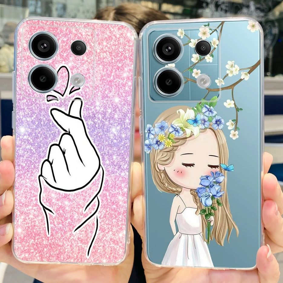Cute Cat Butterfly Painted Soft Silicone Phone Case