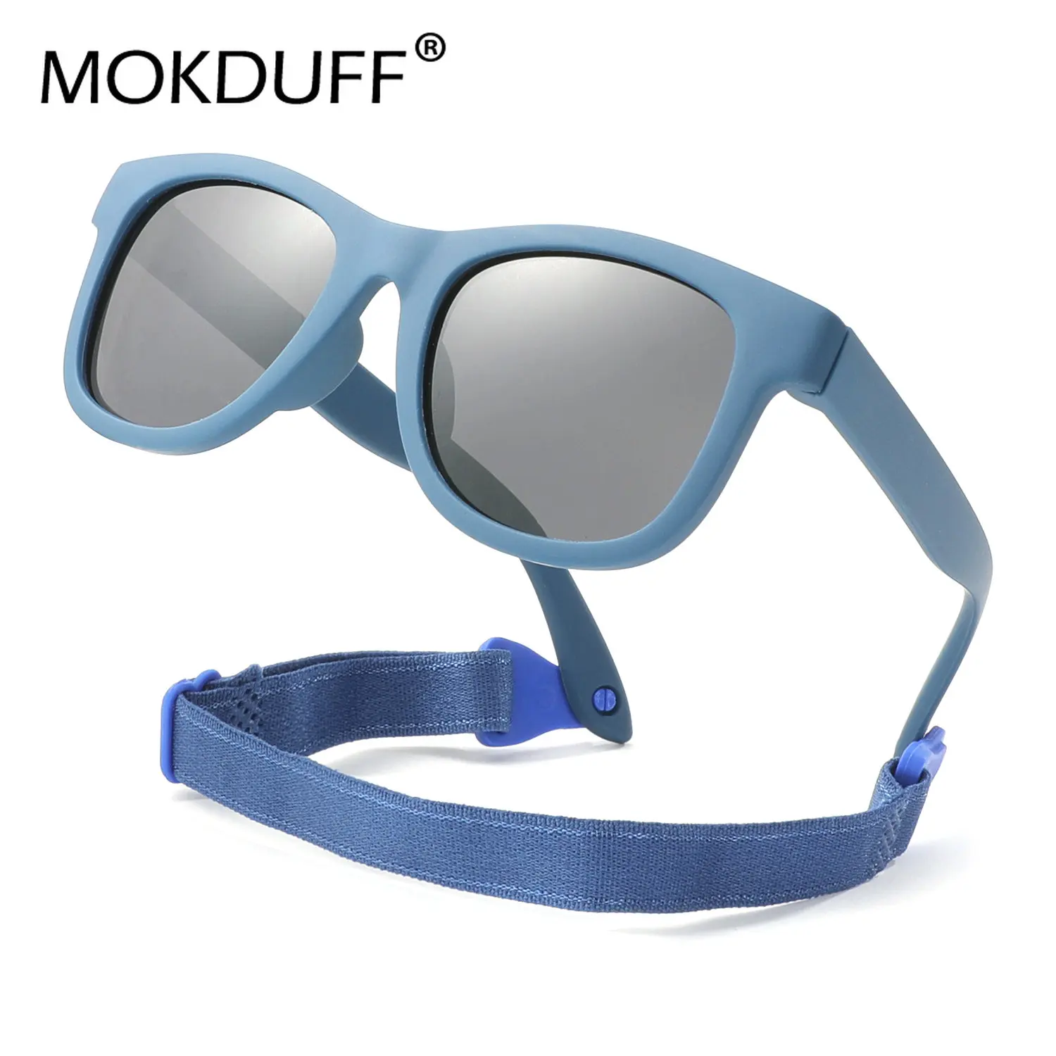 0-2 Jahre Baby polarizrd Sonnenbrille mit Gürtel flexible langlebige  quadratische Silikon rahmen verspiegelte uv400 Objektiv Brillen für Kinder