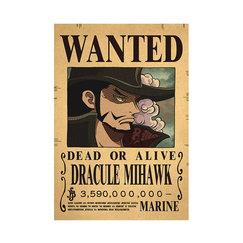 One Piece Filmone Piece Luffy 3 Billion Bounty Wanted Poster - Collectible  Anime Wall Decor