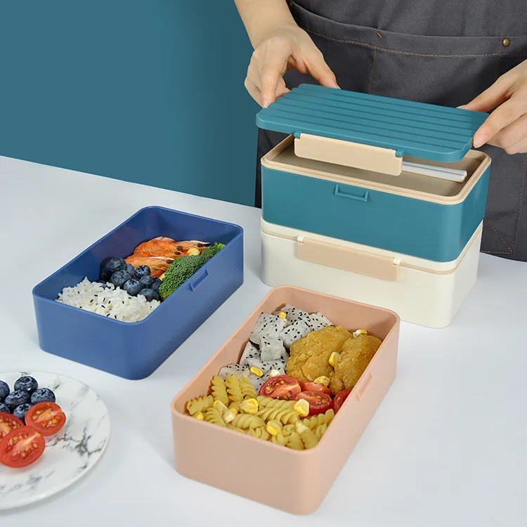 

Ланч-бокс с палочкой для еды Bento, пищевой контейнер для еды, экологически чистые герметичные столовые приборы, посуда