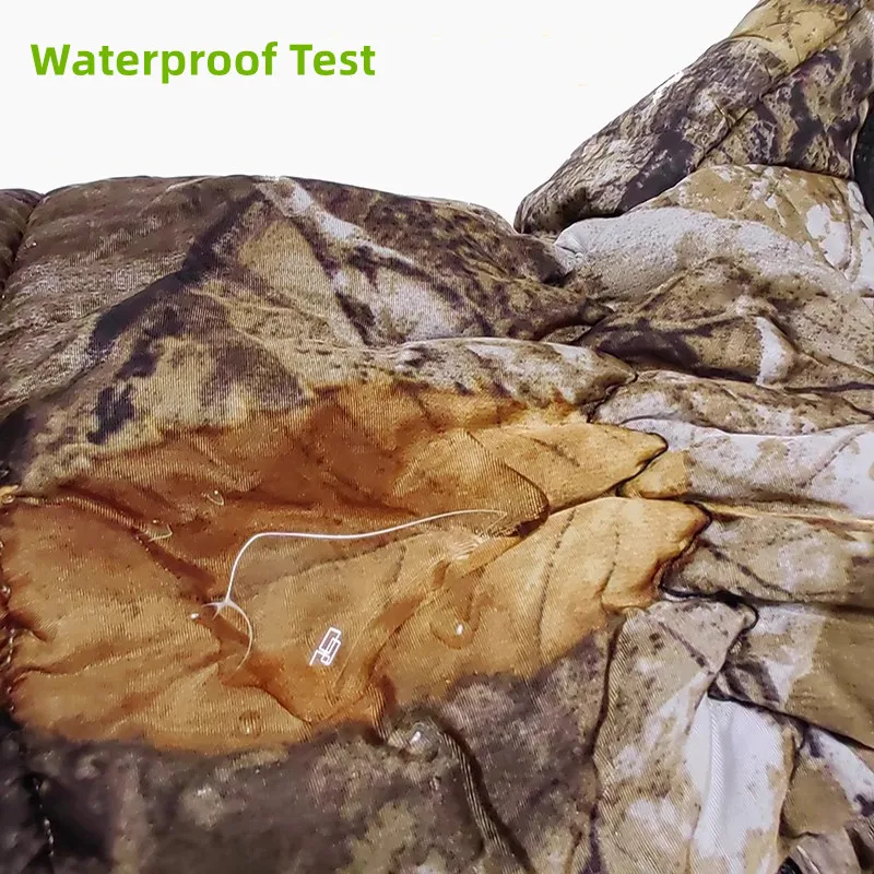 Winter Wind Waterproof Bionic Camouflage Hunting Fishing Gloves Wool Inner Thermal Anti-Slip Cycling Mountaineering HikingGloves