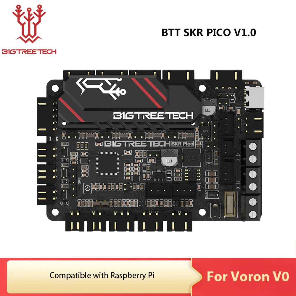 BIGTREETECH SKR PICO V1.0 BTT Motherboard Voron V0 Board 3D Printer Parts TMC2209 Raspberry Pi For Voron V0.1 3D Printer bigtreetech manta m8p v2 0 motherboard stm32h723ze 32bit for klipper raspberry pi for voron v0 ender 3 3d printer control board