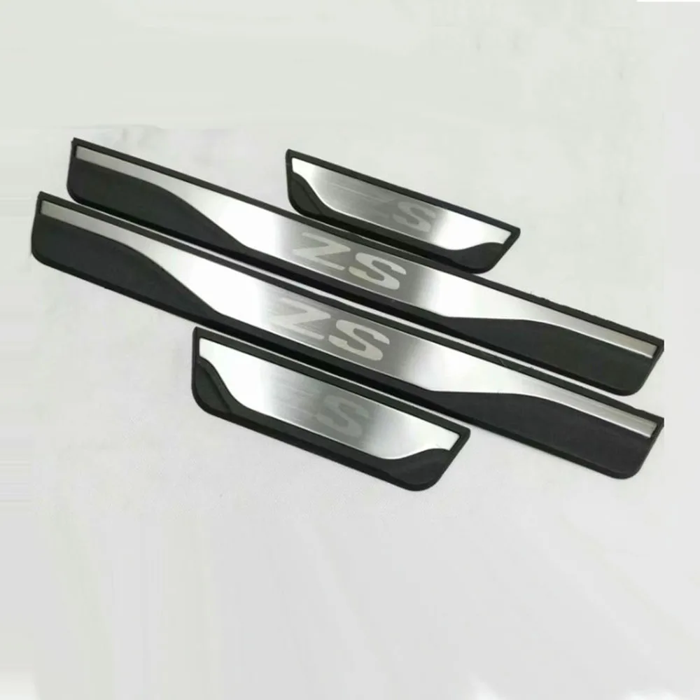4 Stuks Instaplijsten Roestvrij Staal voor MG ZS Hybrid 2024 2025 2026
