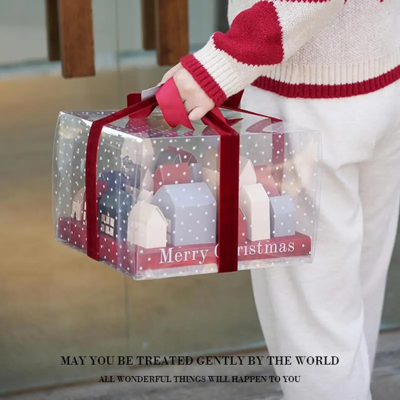 25Pcs Christmas Advent Calendar Boxes Gift Candy Box Xmas Small Gifts Wrapping Supplies Advent Countdown Christmas Home Decor christmas countdown calendar christmas advent calendar