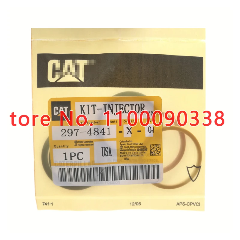 297-4841 High Quaitly C7 C9 Common Rail Diesel Fuel Injector Repair Kit Sealing O-ring 2974841for Caterpillar Genuine Kits