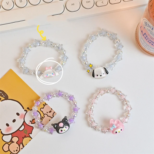 Sanrio Kawaii Anime Melody Kuromi Cinnamoroll Crystal Bracelet - Melody B