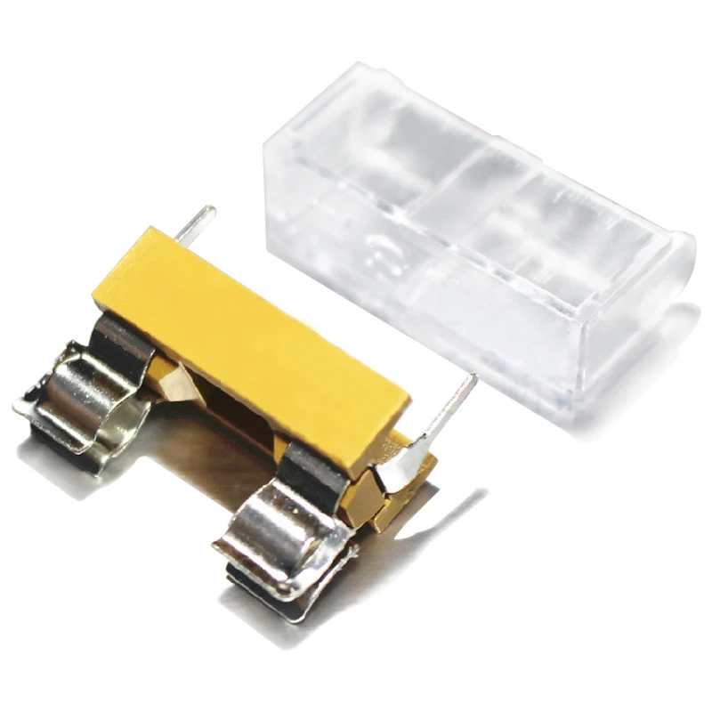 5*20mm glass fuse holder transparent holder with transparent cover fuse blocks 5X20mm insurance header 10pcs