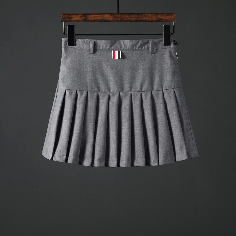 

TB THOM Women's Short Skirts Korean Brand Fashion Casual Sports Pleated Skirt Summer Solid Color Harajuku StreetwearMini Skirts