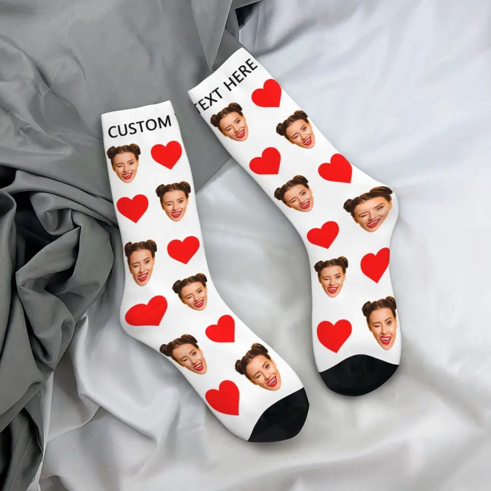 Personal Custom Avatar Printed Socks Cozy Sport Middle Tube Socks Cotton for Unisex Birthday Present 80 S2fd409b03641465db994b532d9db13c3K