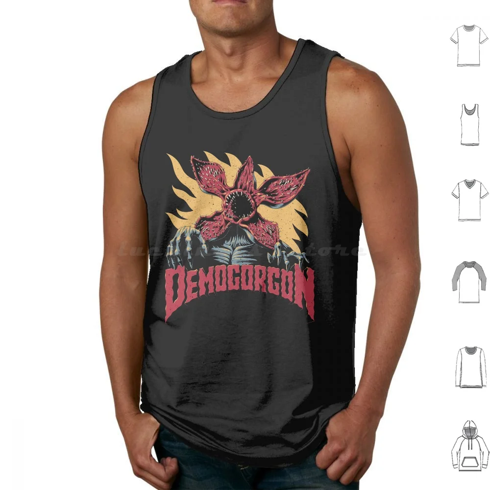 thumbnail image 1 of Demogorgon Tank Tops Vest Sleeveless Demogorgon Eleven Netflix Dustin Stranger Mike Things Lucas Upside Down 80S Tv Horror, 1 of 4
