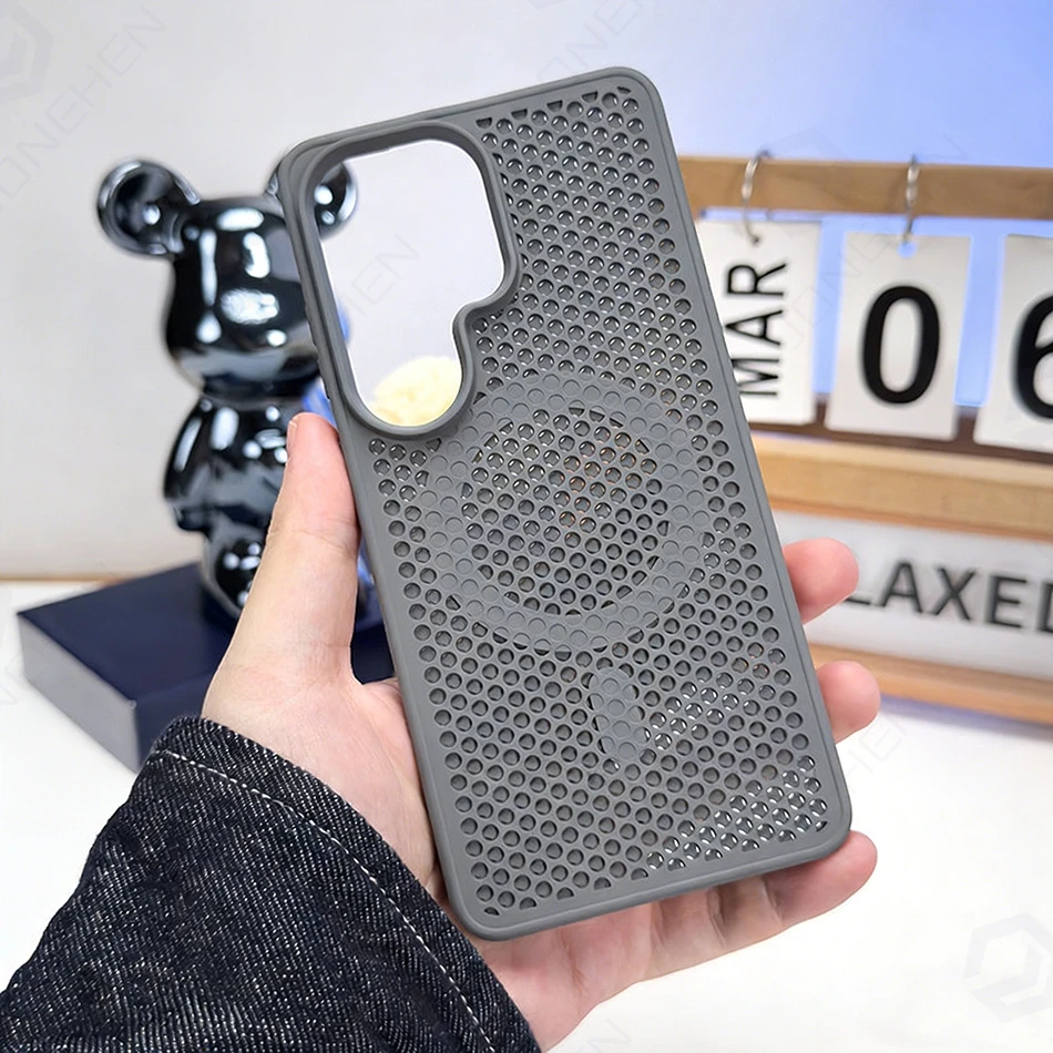 Pure Color Magnetic Honeycomb Heat Dissipation Frame Case