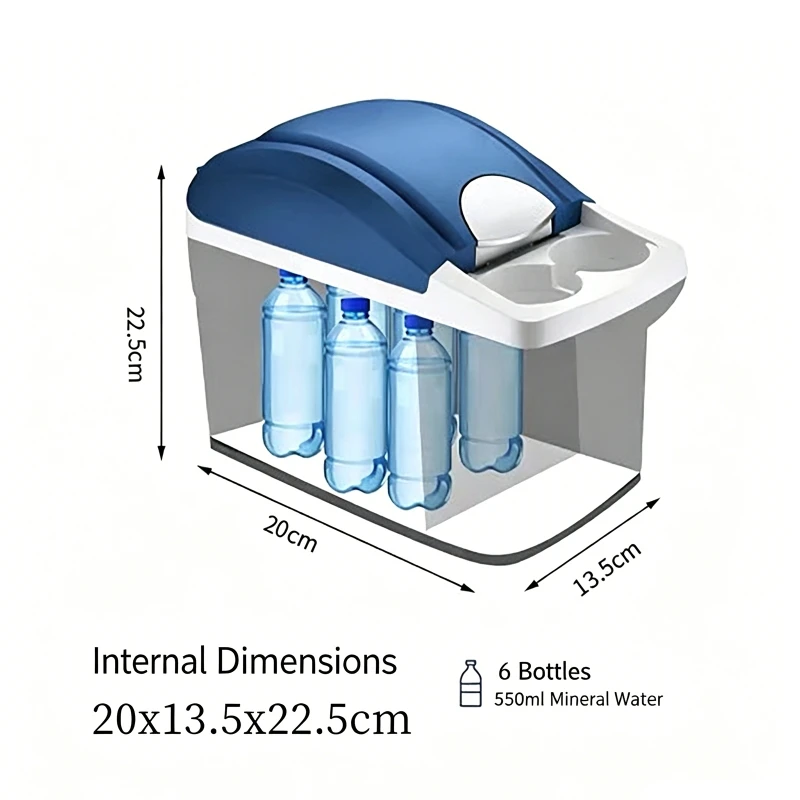 8L 6L 차량용 냉장고 냉온장 DC12V 220V 24V 차량/가정용 미니 냉장고 휴대용 냉장고 보냉박스