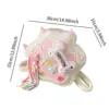 Animal Cartoon Backpack Soft Versatile Travel Portable Cat Paw Shaped School Bag Fashionable Cute Detachable Strap Student Bag 6