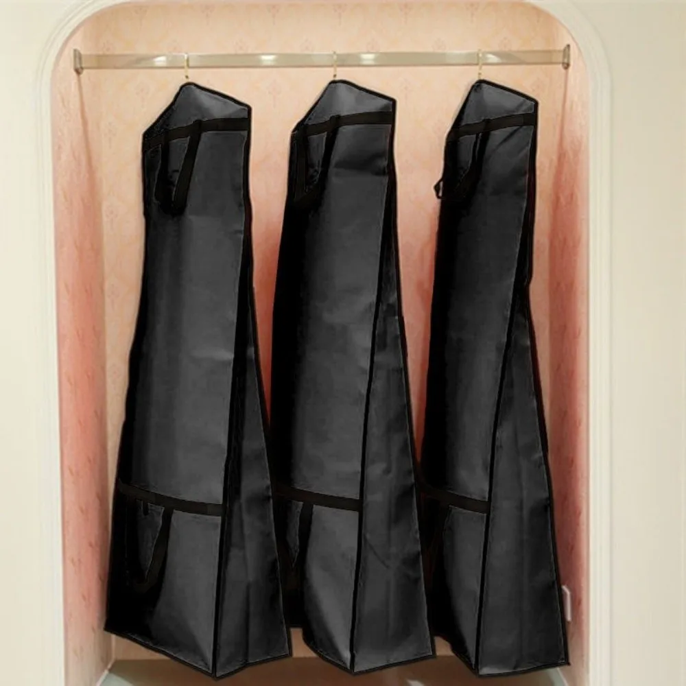 대형 웨딩드레스 더스트 커버 양면 부직포 의류 보관 가방 통기성 두꺼운 방진 커버 케이스