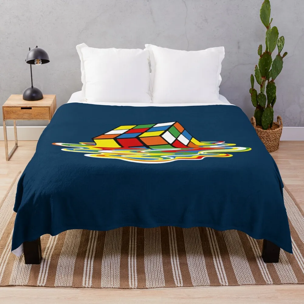 

Melting cube Sheldon TBBT Throw Blanket Warm Tourist christmas decoration Shaggy Blankets