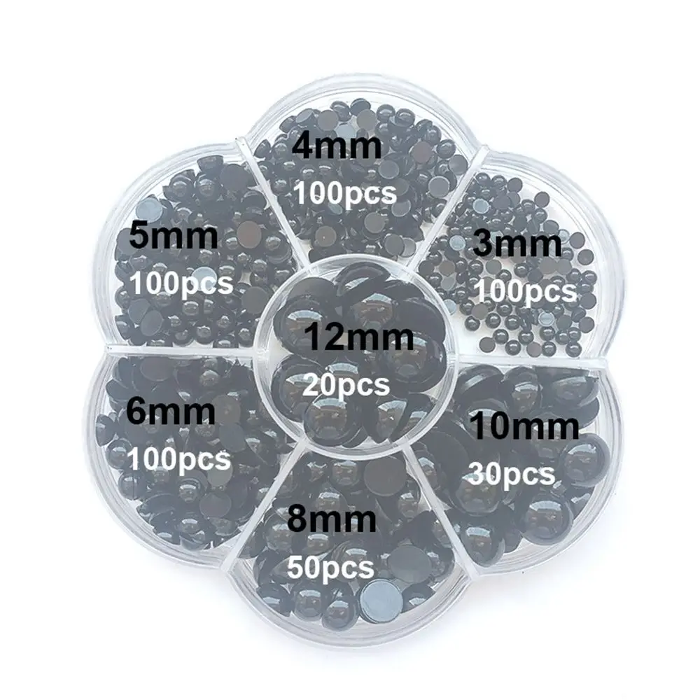 Plastic Round DIY Bears Eyes Black  Eyes   Making Dolls Accessories