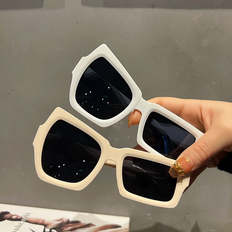 Augenbraue Sonnenbrille Frauen Männer Polygon Vintage Marke Designer Quadrat Sonnenbrille Für Frauen Shades Weibliche Brillen Unisex Gläser