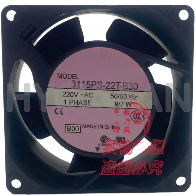 

Вентилятор теплоотвода переменного тока 3115PS-22T-B30 220 В 8038 с алюминиевой рамой