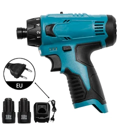 Perceuse électrique sans fil, tournevis électrique réglable à deux vitesses, clé à main avec Bosch batterie 12V 2000mAh + tournevis 