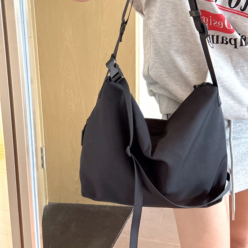 Casual Sports Crossbody Large Capacity Student Wide Shoulder Messenger Workwear Bag for Women Men