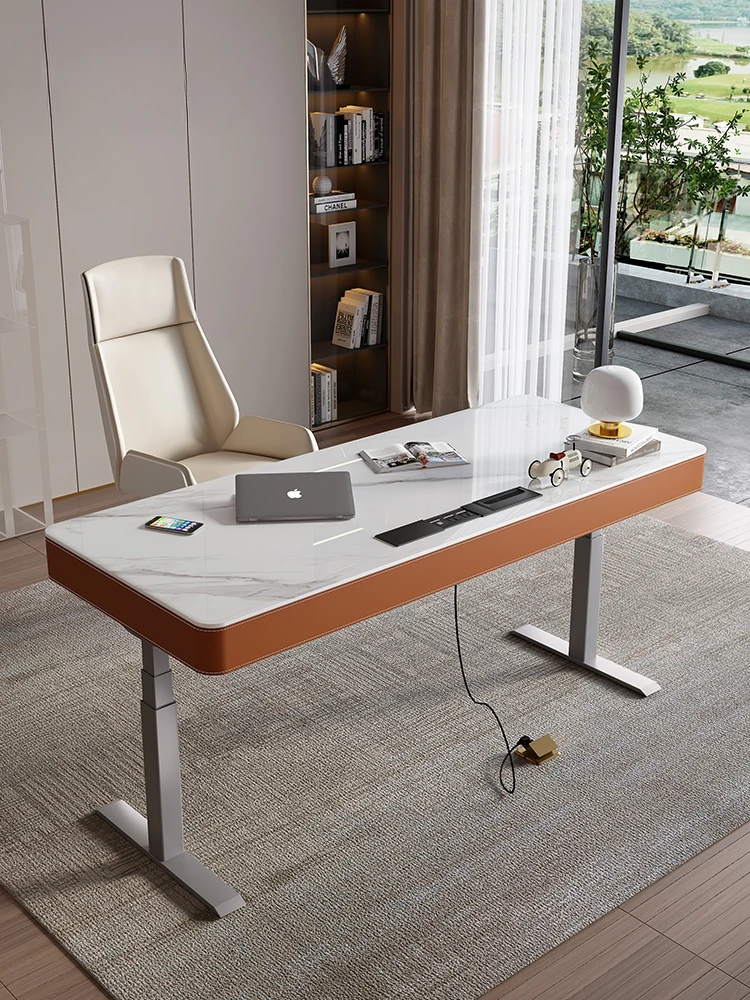 

Electric lifting table modern home computer desk standing office desk mobile study desk double-motor esports table