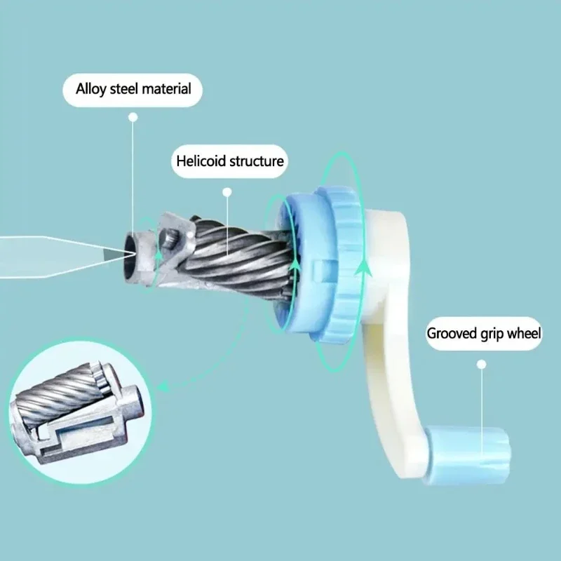 Cute Animal Shaped Hand Cranked Pencil Sharpener Anti-Sticking Lead Mechanical Tool for Students And Children