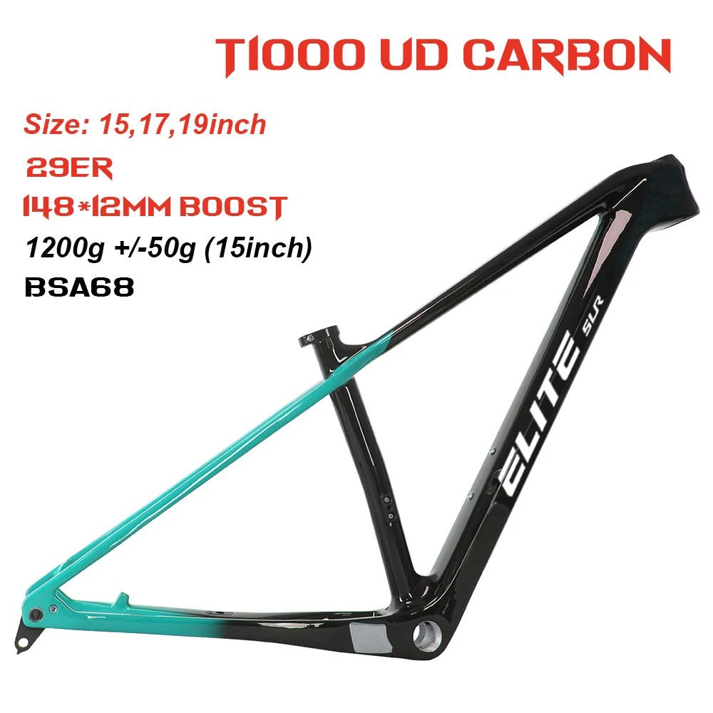 ELITE Full Carbon MTB Rahmen, BSA, 148x12mm Boost, 29 Fahrrad teile, 26 "Frameset, Custom Mountain Bicycle – Detail 4