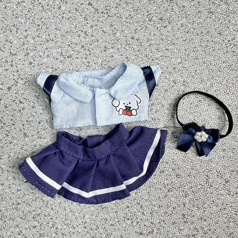 thumbnail image 1 of Ropa para muñecas de peluche de 17 cm, accesorios para muñecas ídolos de Corea del Kpop Exo Labubu, pareja, suéter de calle universitario, 1 of 5
