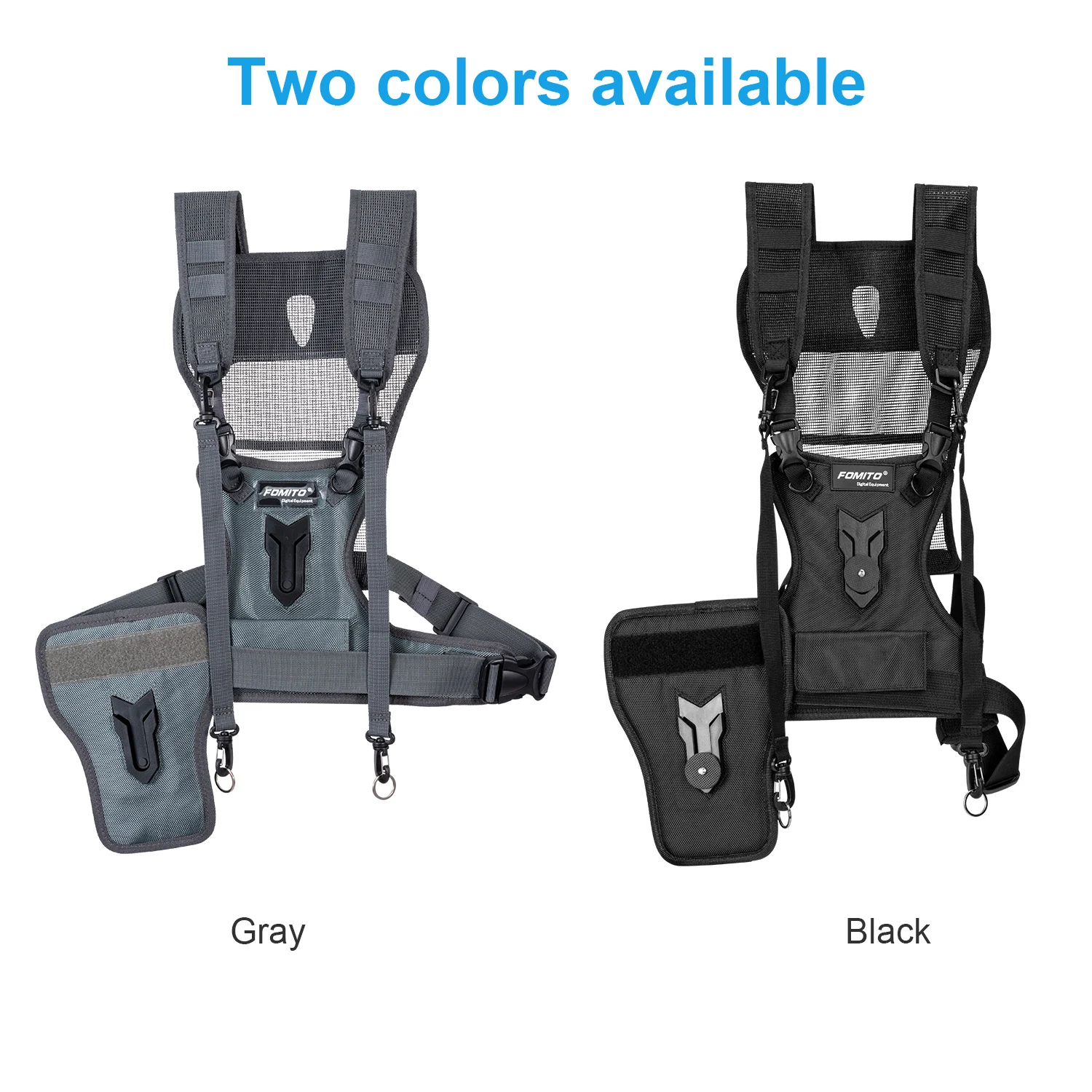FOMITO Multi Camera Carrier Harness Holster System Camera Strap for Digital SLR