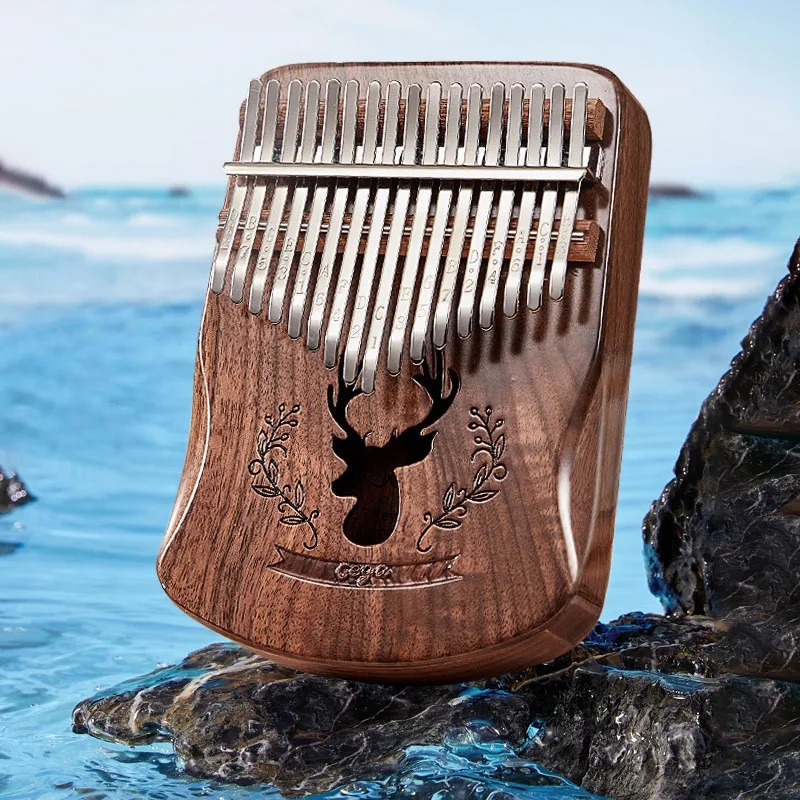 

Musical Keyboard Kalimba Epoxy Resin 17 Key Professional Kalimba Kids Instrument Finger Transparent Instrumento Musical Piano