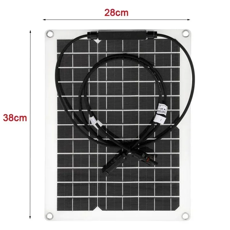12/24V Camping Power Generation 300W Solar Panel Kit Charger 10A/60A Home Controller Power System 2024 New Model