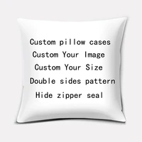 Custom Different Sizes  Thick Pillow Covers Double Sides Pattern Pillow Cases Rectangle Square Pillow Case Covers 1