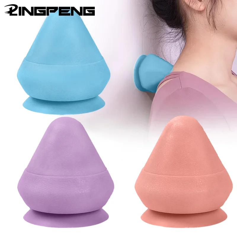 Massage ball adsorption type fascia ball massage cone plantar lumbar back shoulder and neck whole body meridian points silicone