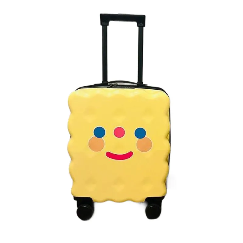 Cute Student Password Suitcase Light Children Luggage Case Small Carry On Kid Rolling Luggage