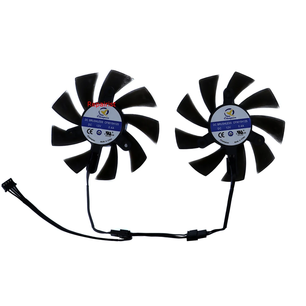 Conjunto Cf9015h12s Ga92a2hgpu Coolerplacas de Vídeo Video Ventilador de Placas Gráficaspara Zotac Gaming Gtx 1660-super Amppara Zotac Rtx 2060 Super Minipara Zotac Rtx 2070 Super Minipara Zotac Zt-t20710e10m Peças - Imagem 3